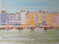 Honfleur, watercolour